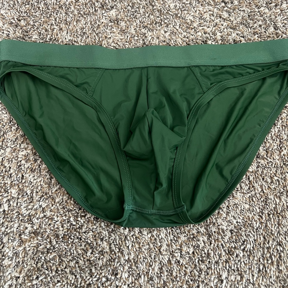 Men's Dark Green Briefs